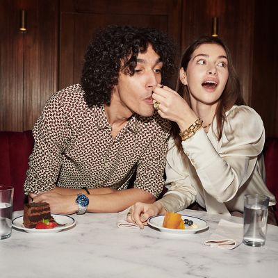 Fossil Fossil Blue Dive Three-Hand Date Stainless Steel Watch