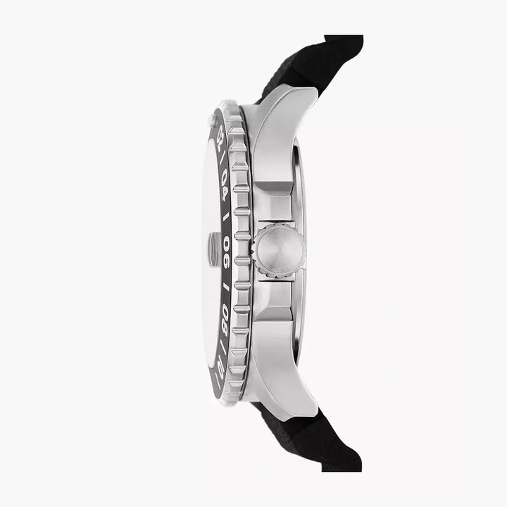 Fossil Fossil Blue GMT Black Silicone Watch