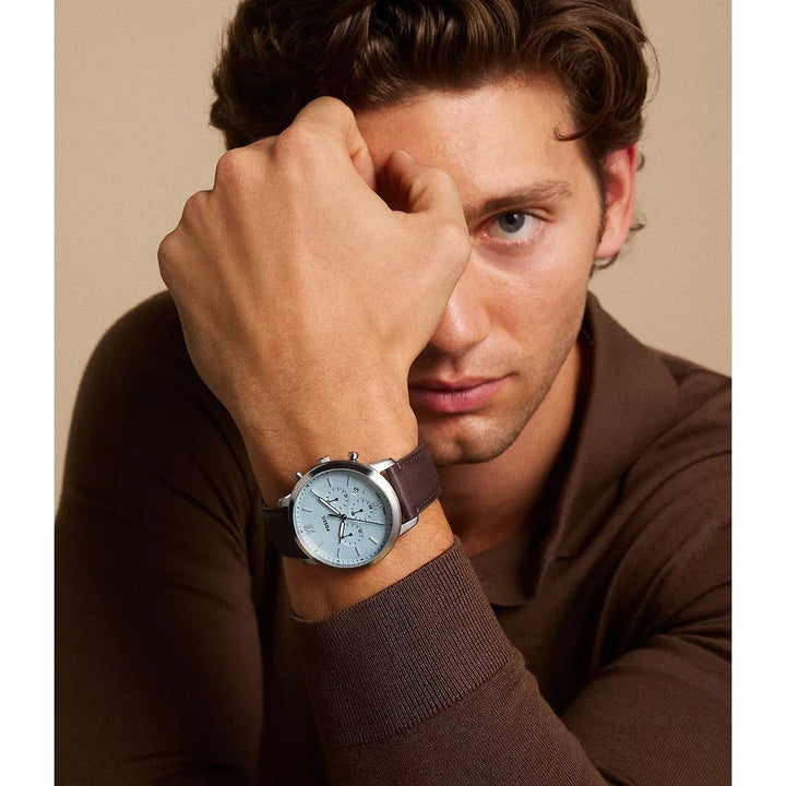 Fossil Neutra Chronograph Brown Leather Watch FS6109