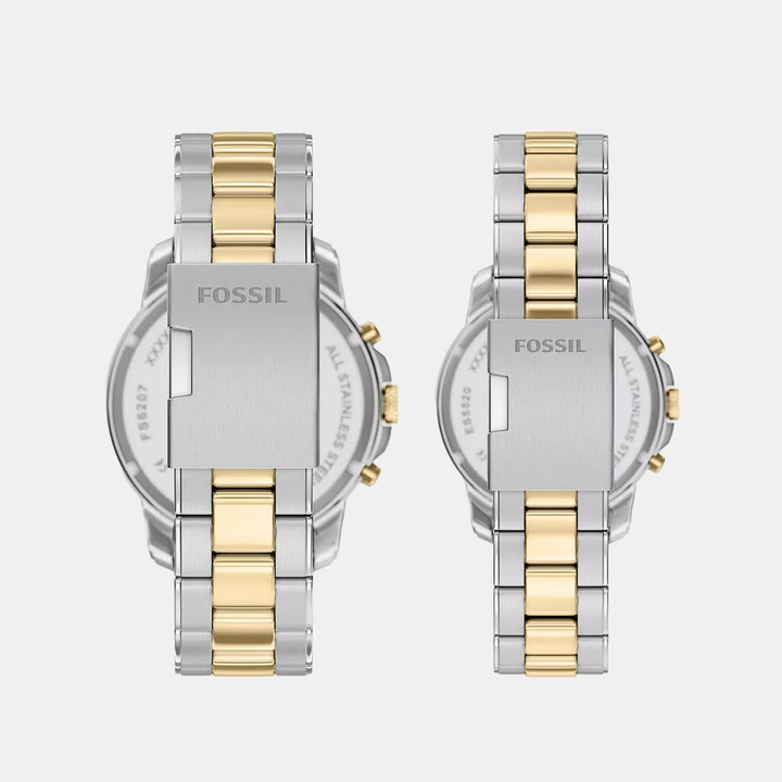 Fossil FS6202SET Black Dial Couple Watch