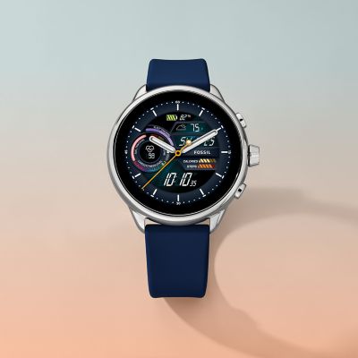 Fossil Gen 6 Wellness Edition Smartwatch Navy Silicone