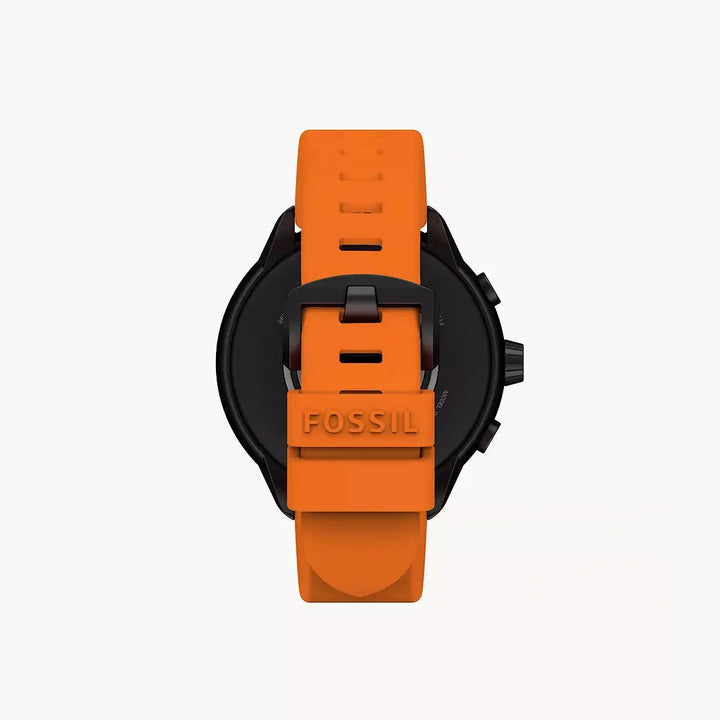Fossil Gen 6 Wellness Edition Smartwatch Orange Silicone And Interchangeable Strap And Bumper Set