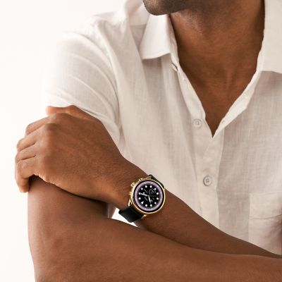 Fossil Gen 6 Wellness Edition Smartwatch Lilac Silicone And Interchangeable Strap And Bumper Set