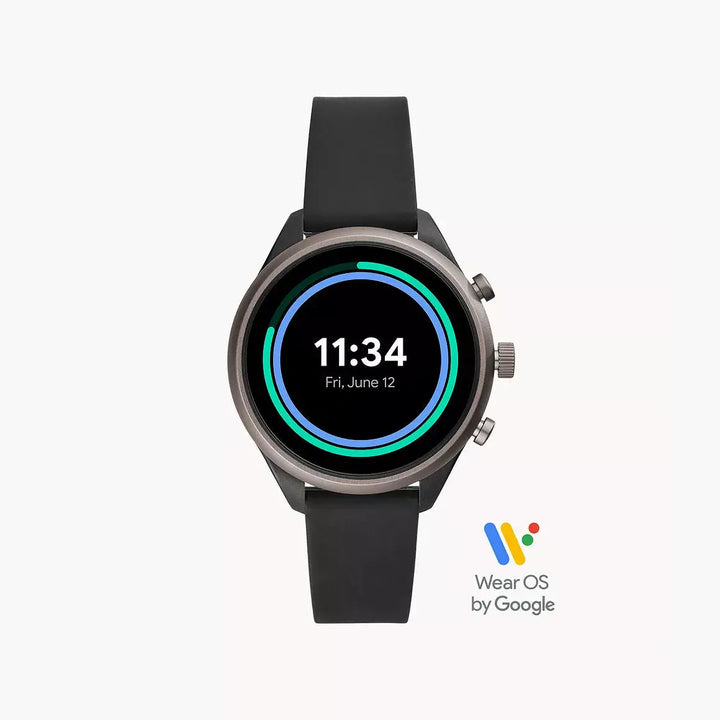 Fossil Fossil Sport Smartwatch Black Silicone