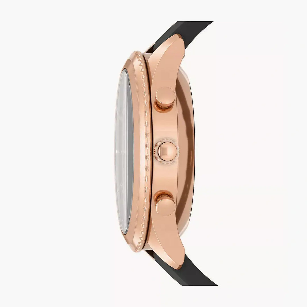 Fossil Stella Gen 6 Hybrid Smartwatch Black Leather