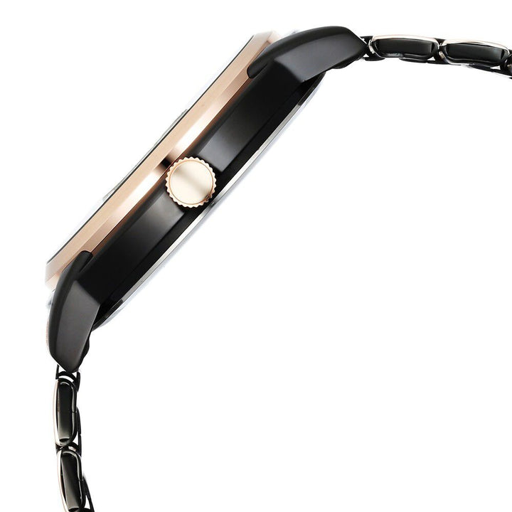 Fastrack Vyb Phantom Quartz Analog Black Dial Two Toned Metal Strap Watch For Guys FV30005KM01W