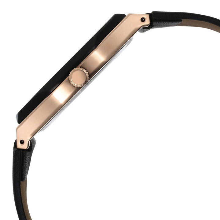 Fastrack Vyb Challenger Quartz Analog Black Dial Black Color Leather Strap Watch For Guys FV30013KL01W