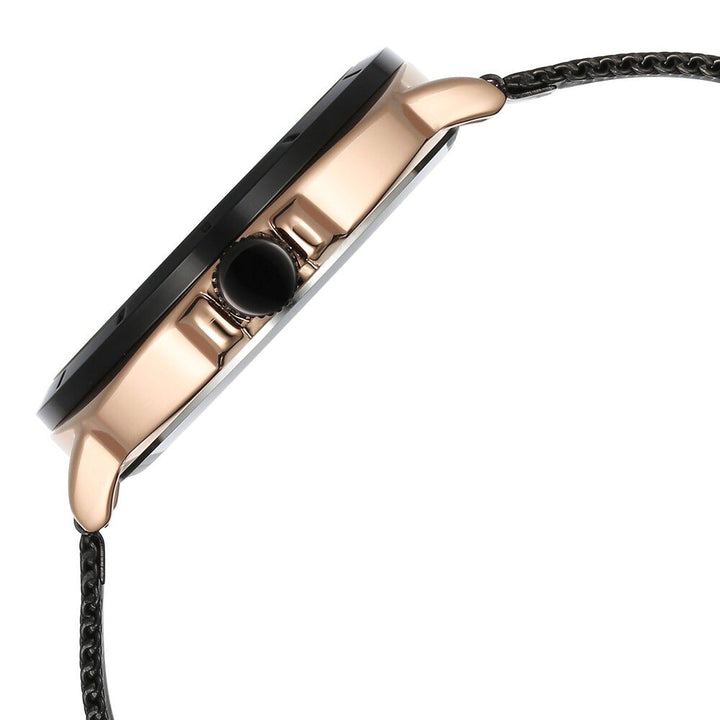 Fastrack Vyb Pioneer Quartz Analog Black Dial Black Metal Strap Watch For Guys FV30014KM01W