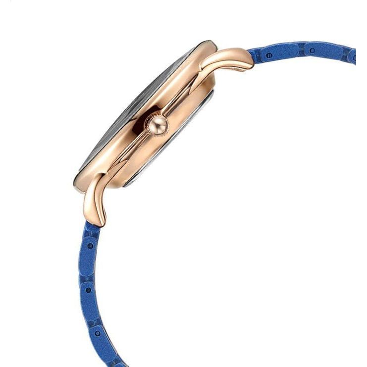 Fastrack Vyb Charmer Quartz Analog Blue Dial Stainless Steel Strap Watch for Girls FV60007KM01W