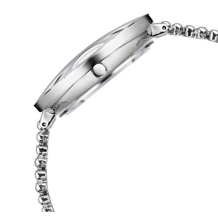 Fastrack Vyb Iconique Quartz Analog Black Dial Metal Strap Watch for Girls FV60014SM01W