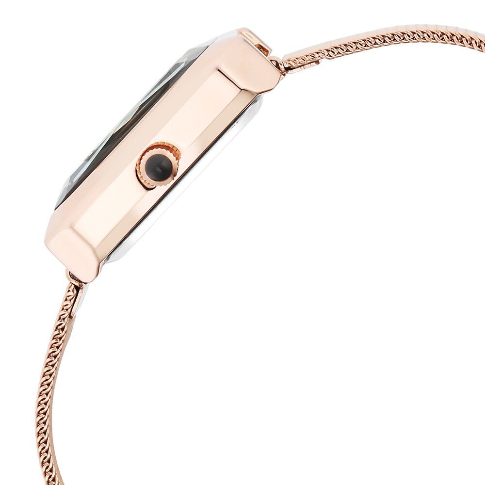 Fastrack Vyb Flare Quartz Analog Grey Dial Stainless Steel Strap Watch for Girls FV60036WM01W