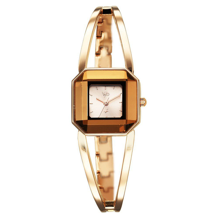 Fastrack Vyb Striker Quartz Analog Rose Gold Dial Rose Gold Metal Strap Watch For Girls FV60045WM01W