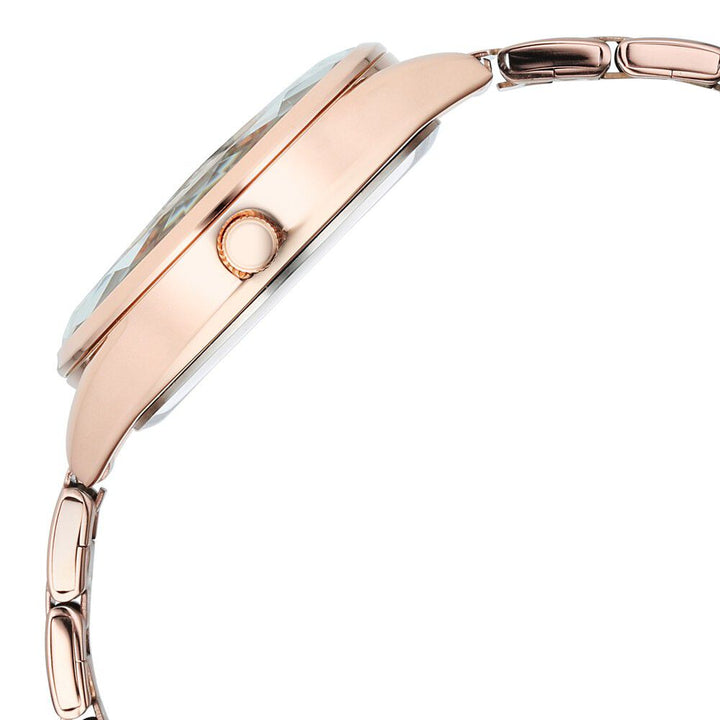 Fastrack Vyb Aurora Quartz Analog Rose Gold Dial Rose Gold Color Metal Strap Watch for Girls - FV60052WM02W