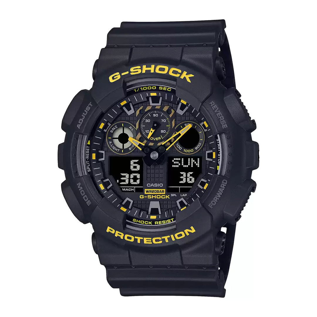 Casio G-Shock GA-100CY-1ADR Analog-Digital Black & Yellow Men's Watch