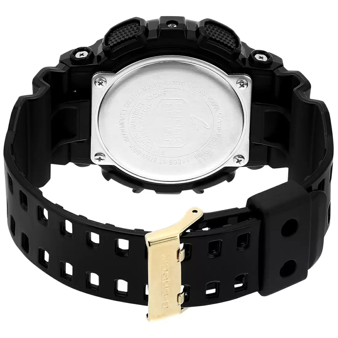 Casio G-Shock GA-100CF-1A9 Analog-Digital Black & Gold Camouflage Men's Watch