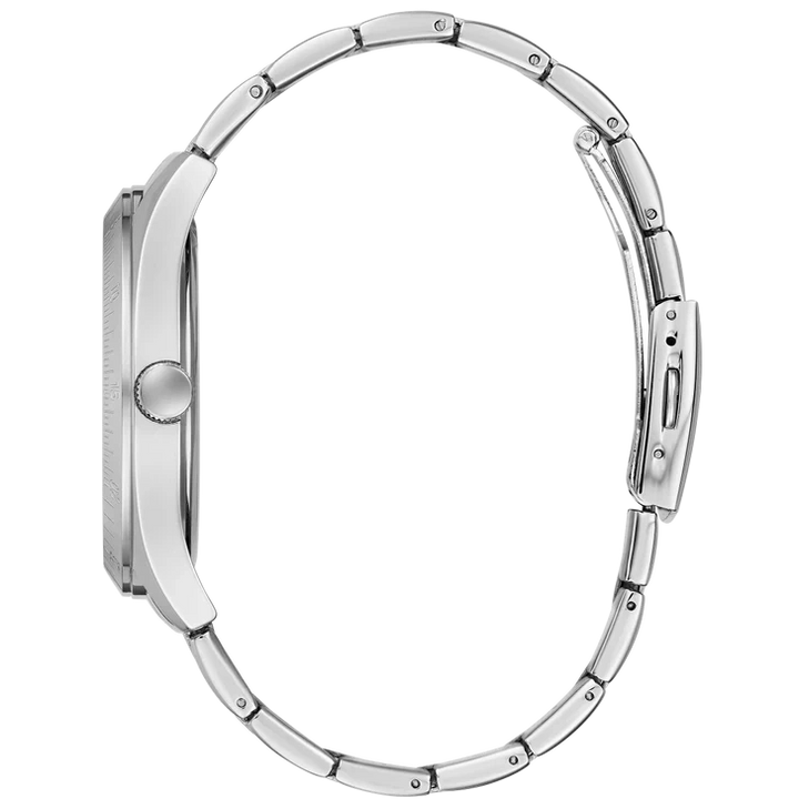 GUESS Mens Silver Tone Multi-function Watch