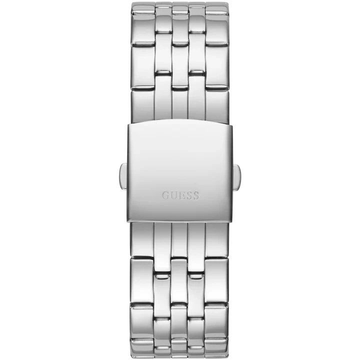GUESS Mens Silver Tone Multi-function Watch