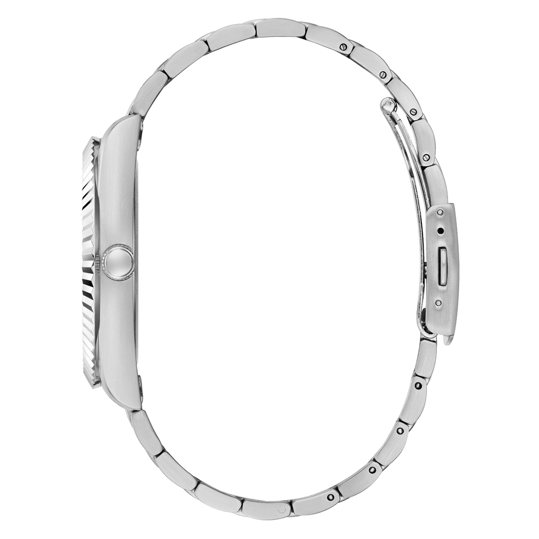 GUESS Mens Silver Tone Day/Date Watch