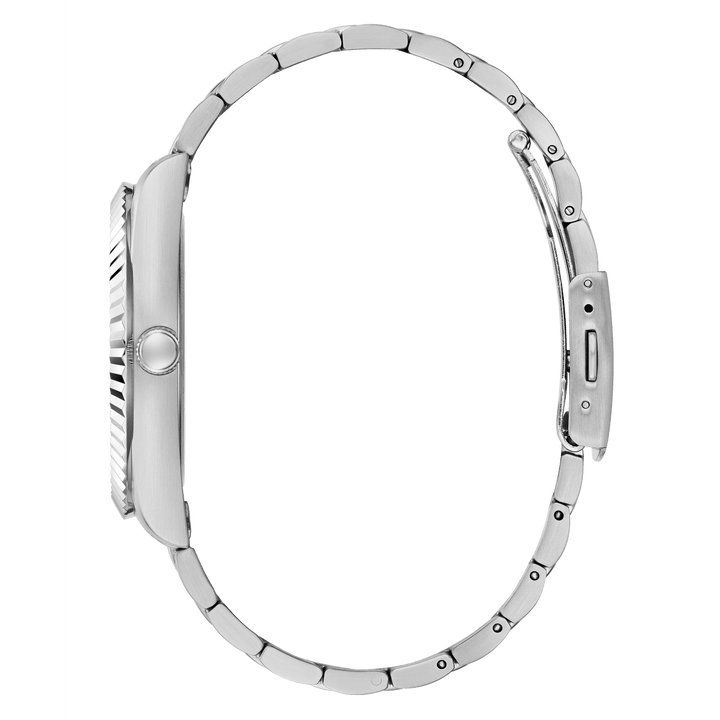 GUESS Mens Silver Tone Day/Date Watch