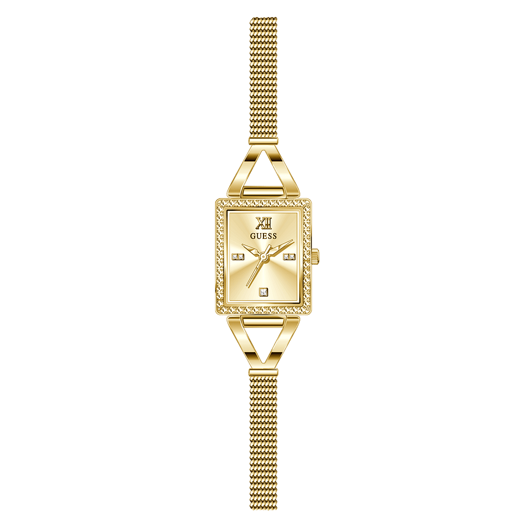 GUESS Ladies Gold Tone Analog Watch