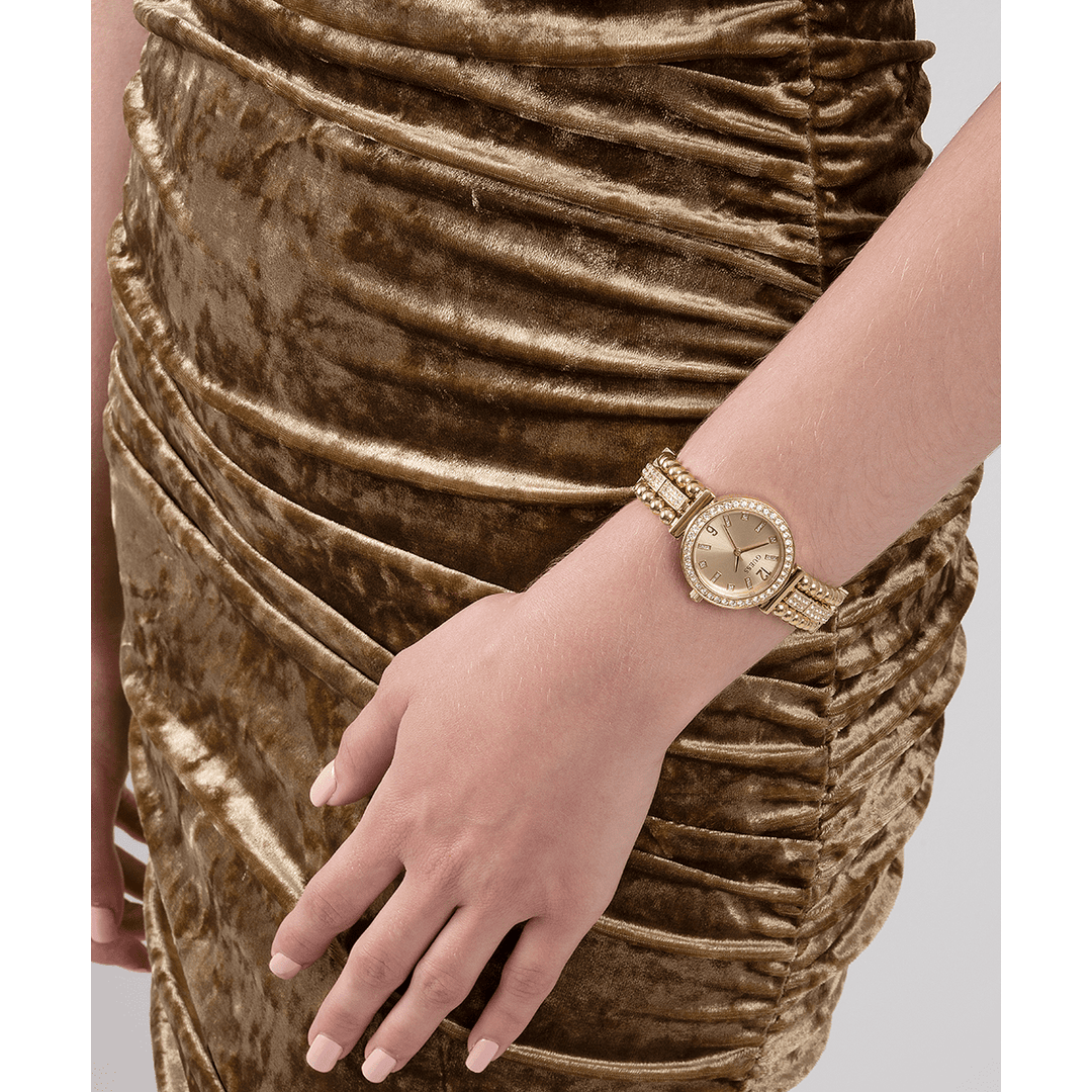 GUESS Ladies Gold Tone Analog Watch