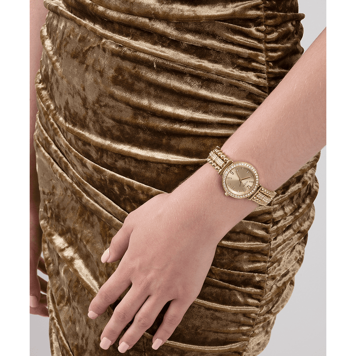 GUESS Ladies Gold Tone Analog Watch