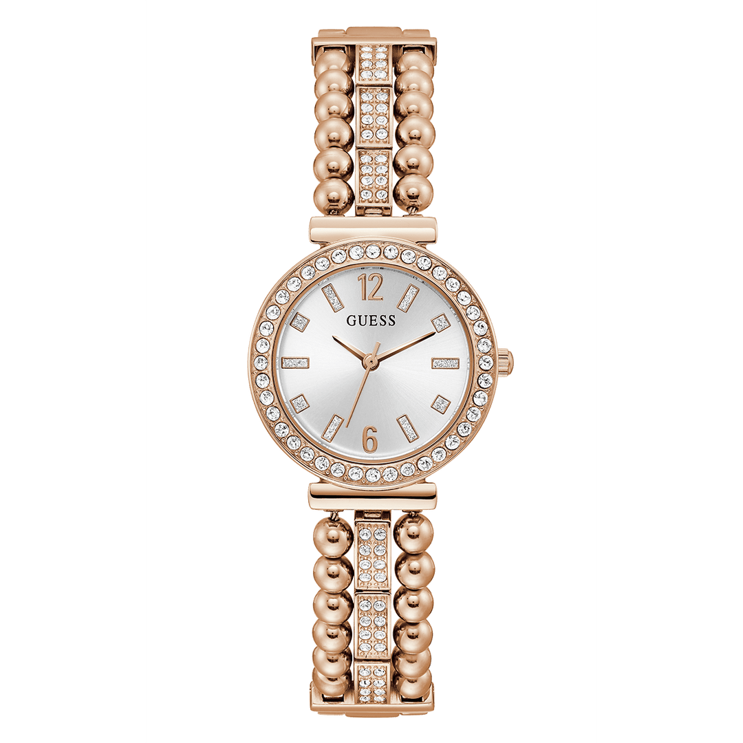 GUESS Ladies Rose Gold Tone Analog Watch