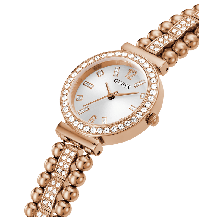 GUESS Ladies Rose Gold Tone Analog Watch