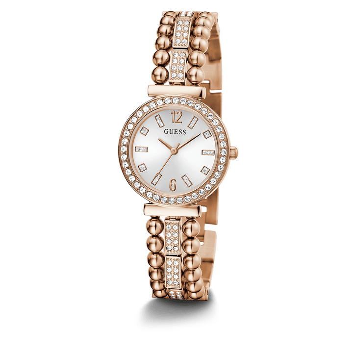 GUESS Ladies Rose Gold Tone Analog Watch