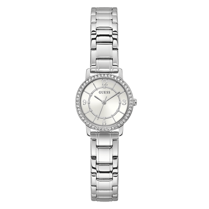 GUESS Ladies Silver Tone Analog Watch