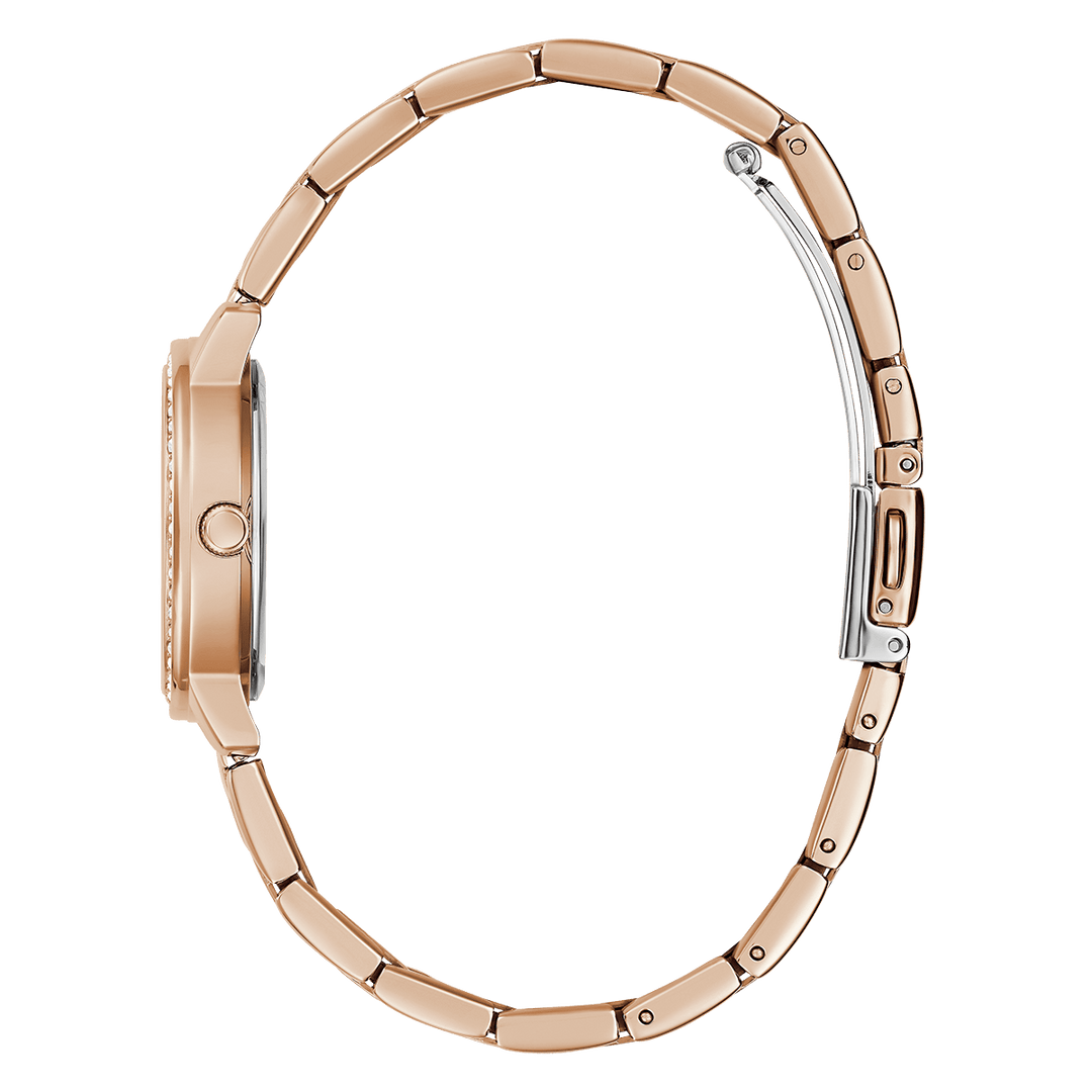 GUESS Ladies Rose Gold Tone Analog Watch