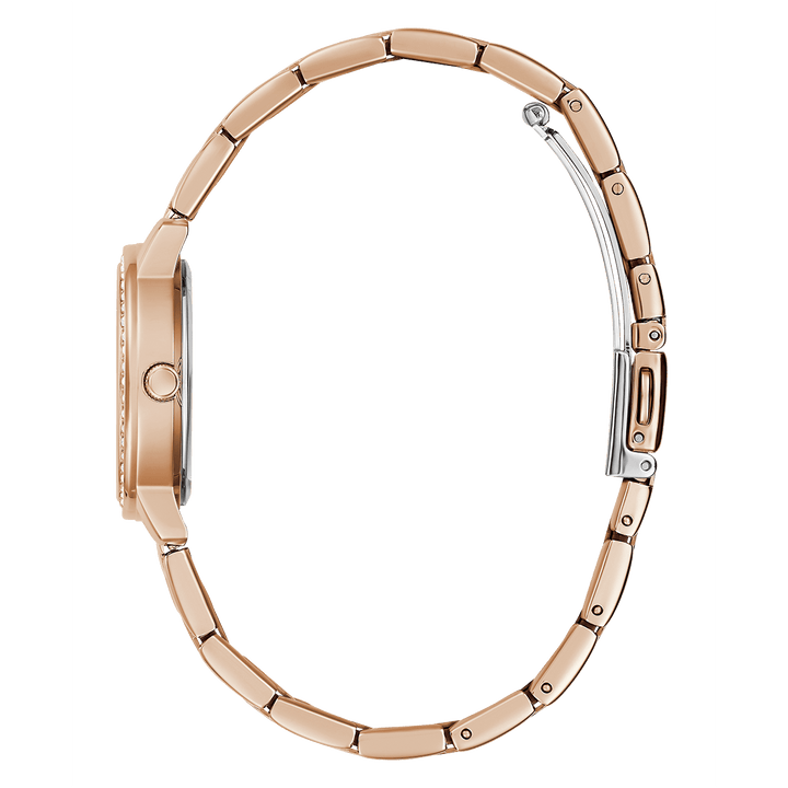 GUESS Ladies Rose Gold Tone Analog Watch