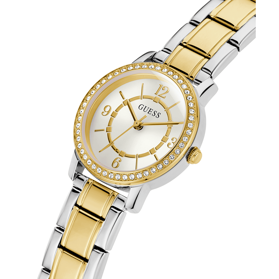 GUESS Ladies Silver Tone/Gold Tone Analog Watch