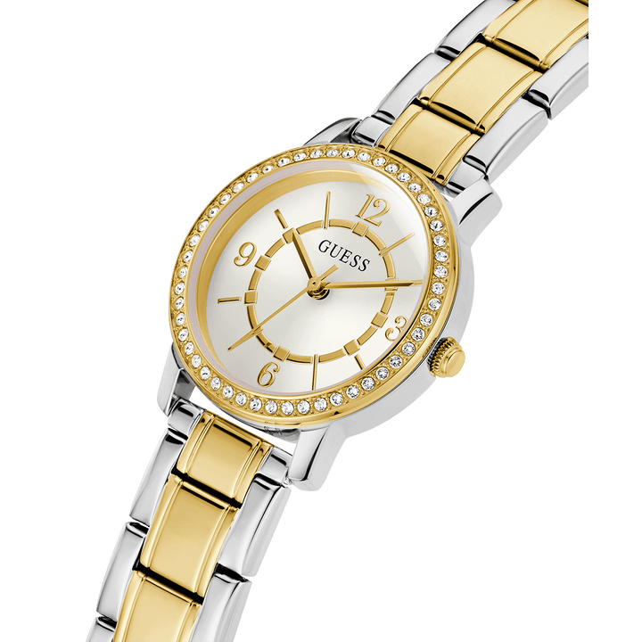 GUESS Ladies Silver Tone/Gold Tone Analog Watch