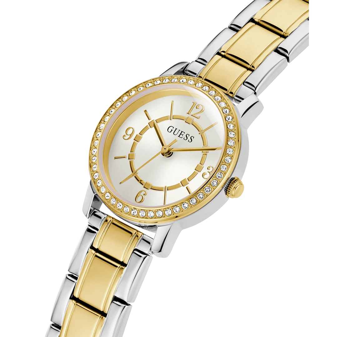 GUESS Ladies Silver Tone/Gold Tone Analog Watch
