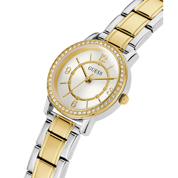 GUESS Ladies Silver Tone/Gold Tone Analog Watch