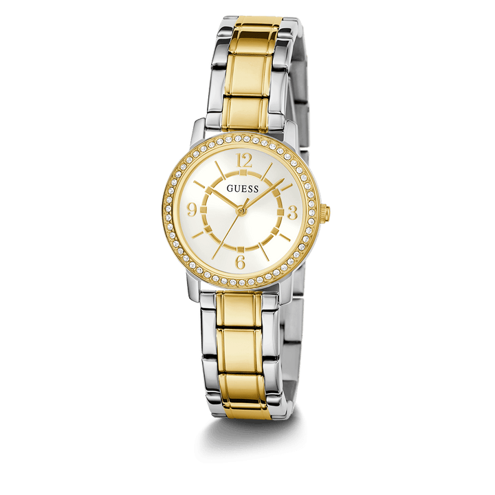GUESS Ladies Silver Tone/Gold Tone Analog Watch