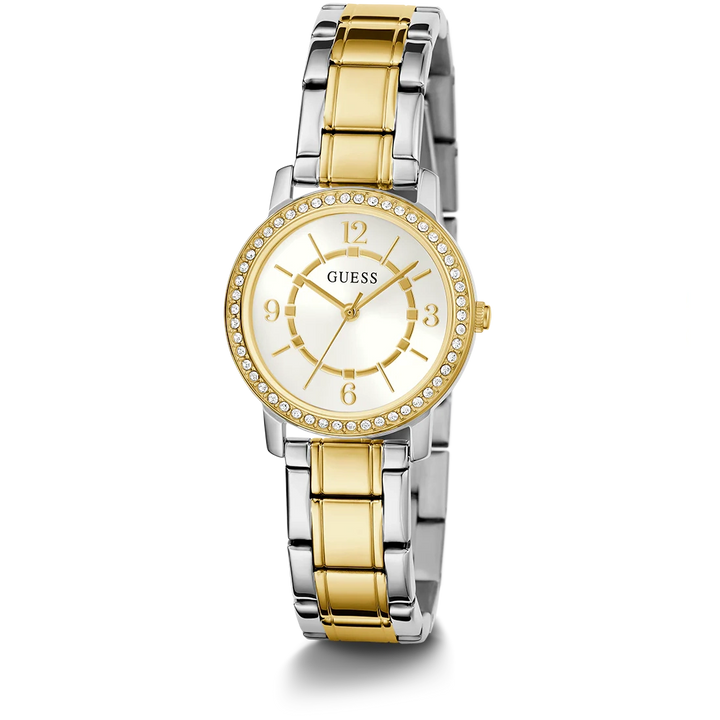 GUESS Ladies Silver Tone/Gold Tone Analog Watch