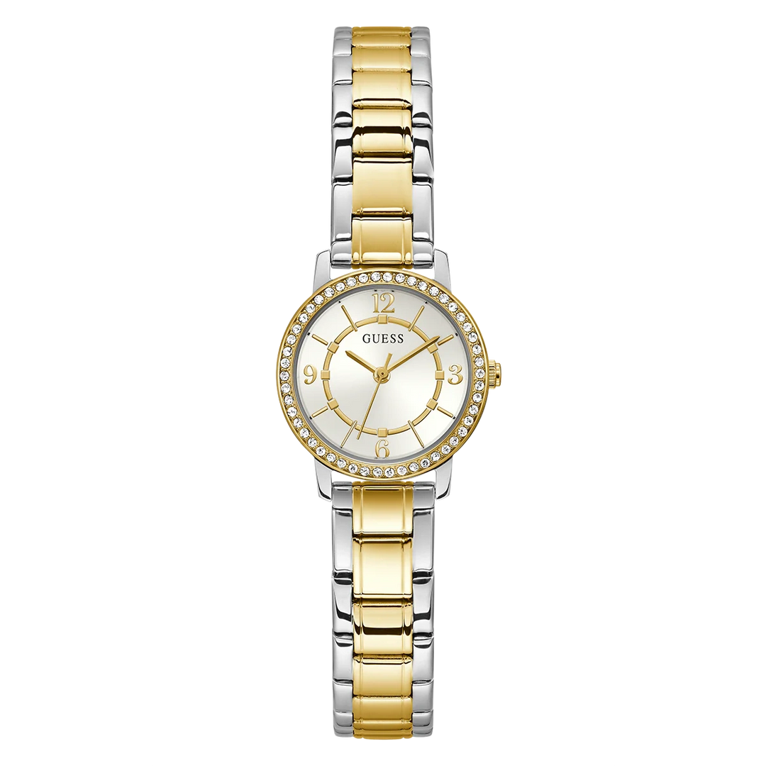 GUESS Ladies Silver Tone/Gold Tone Analog Watch