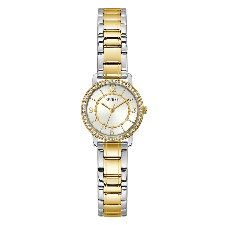 GUESS Ladies Silver Tone/Gold Tone Analog Watch
