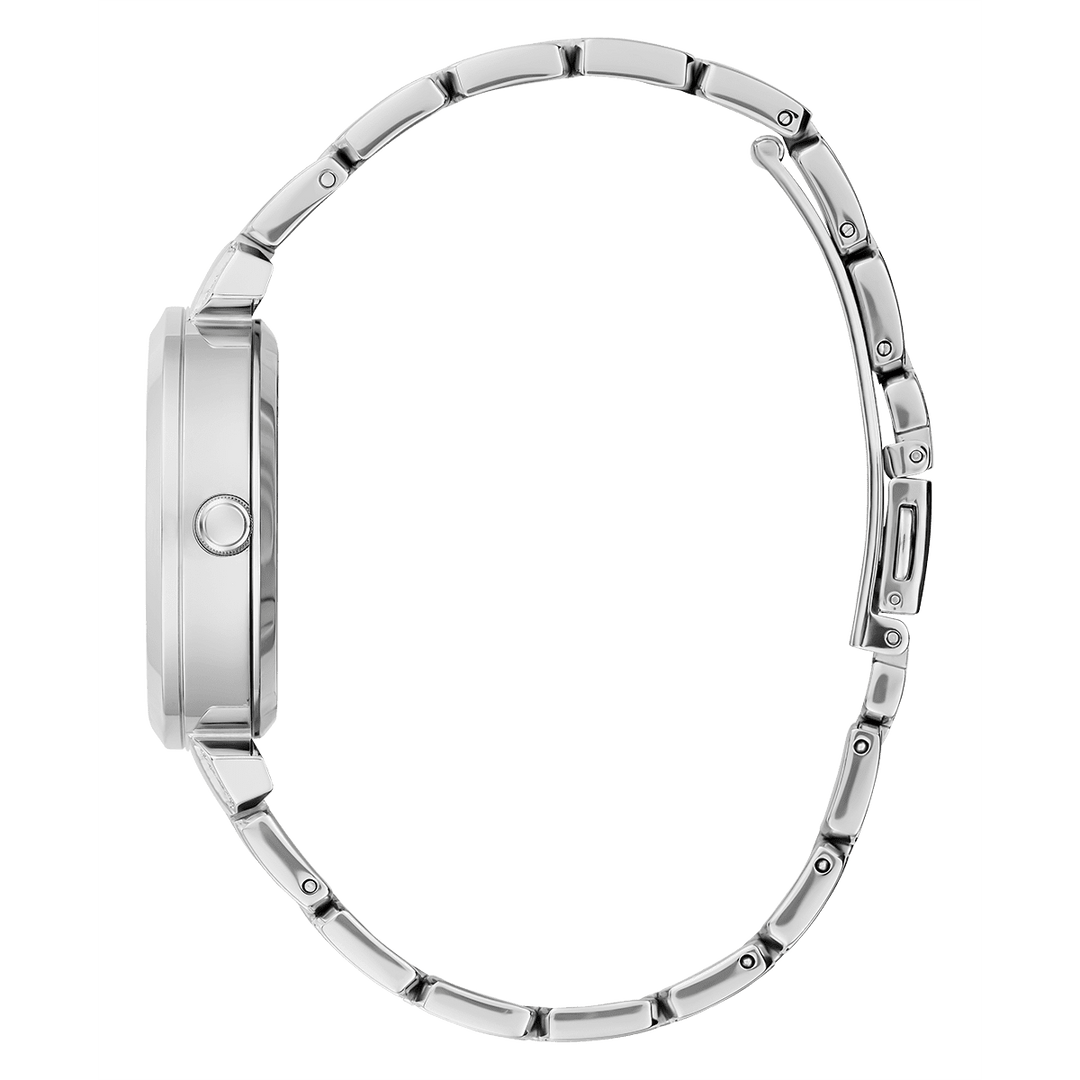 GUESS Ladies Silver Tone Analog Watch