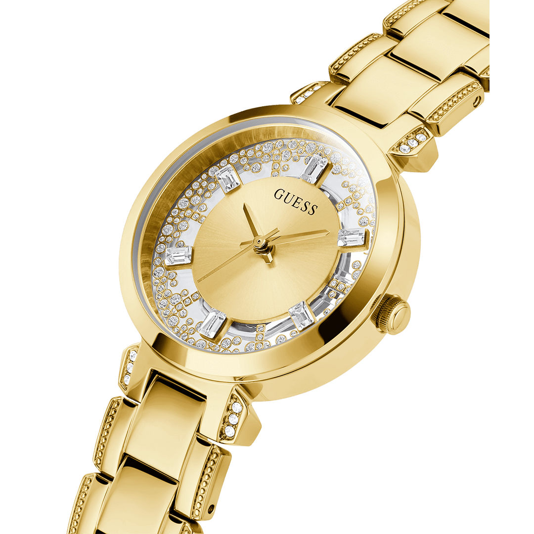 GUESS Ladies Gold Tone Analog Watch