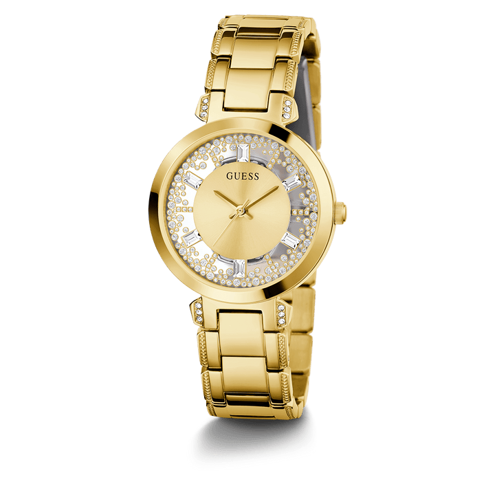 GUESS Ladies Gold Tone Analog Watch