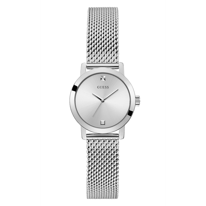 GUESS Ladies Silver Tone Analog Watch
