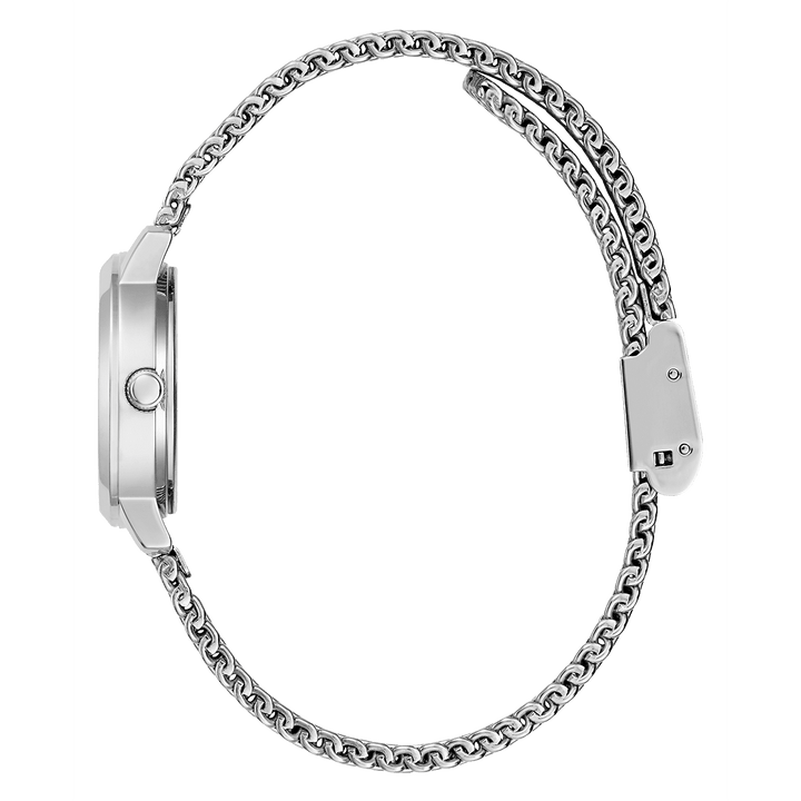 GUESS Ladies Silver Tone Analog Watch