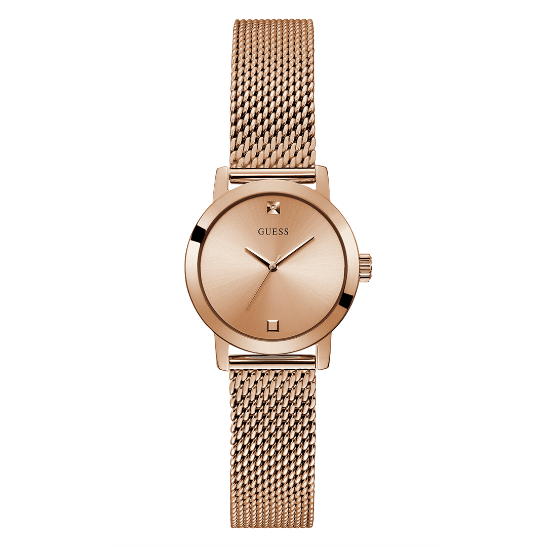 GUESS Ladies Rose Gold Tone Analog Watch
