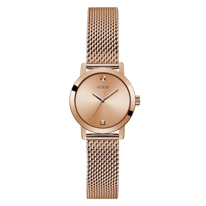 GUESS Ladies Rose Gold Tone Analog Watch
