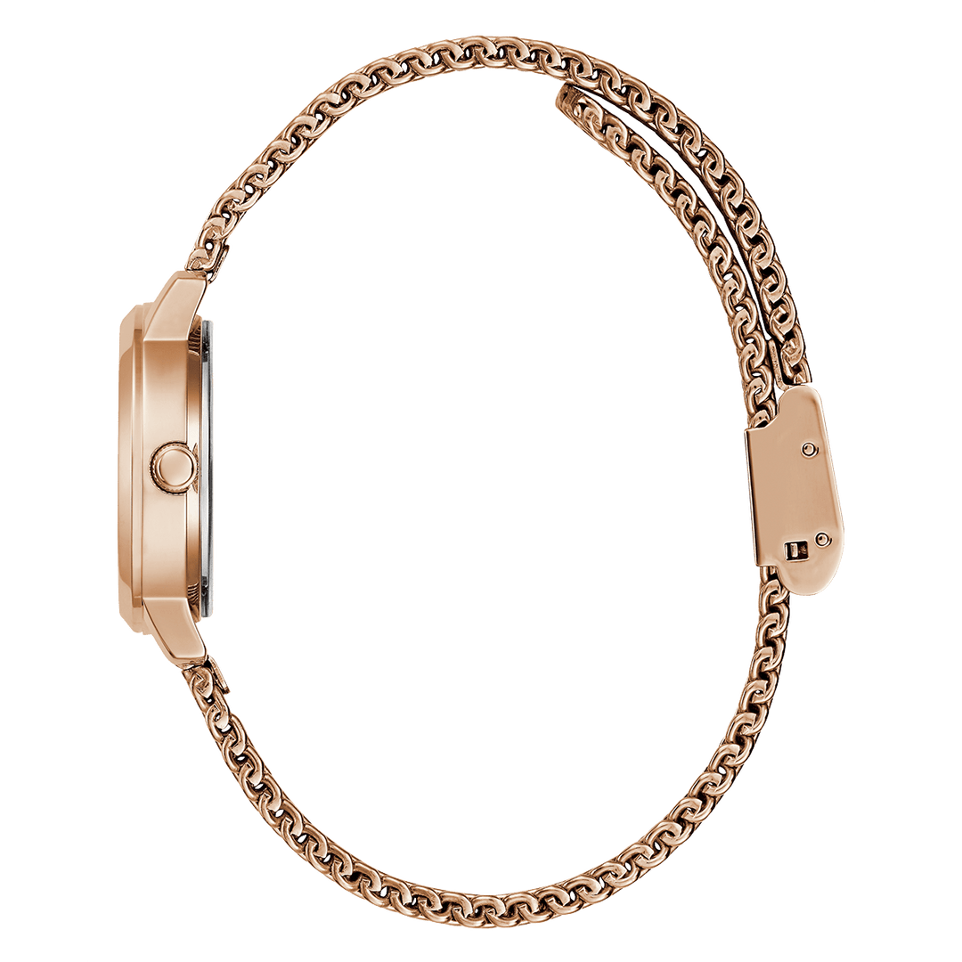 GUESS Ladies Rose Gold Tone Analog Watch
