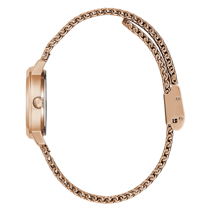 GUESS Ladies Rose Gold Tone Analog Watch