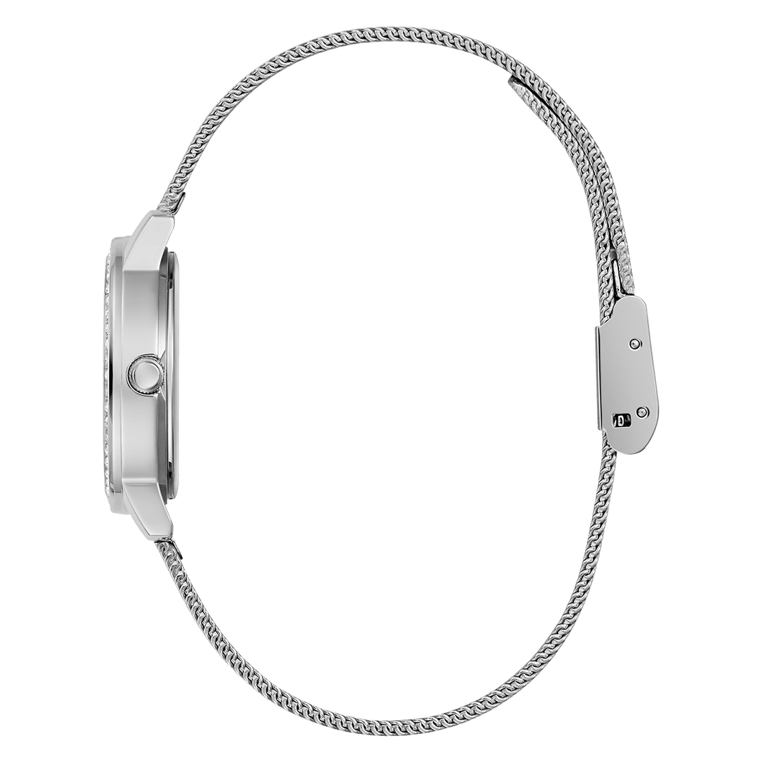 GUESS Ladies Silver Tone Analog Watch